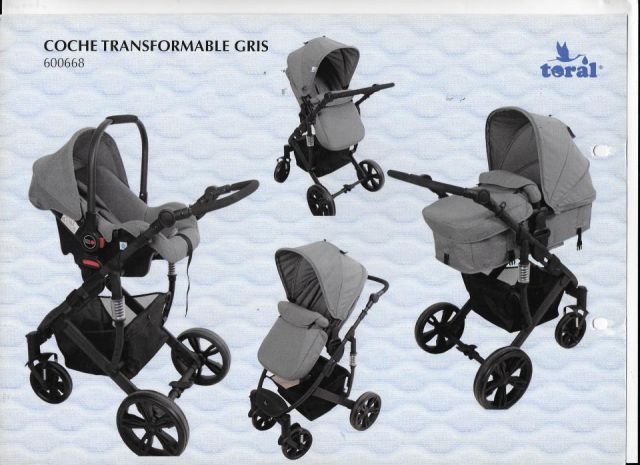 TORAL TRIO TRANSFORMABLE GRIS